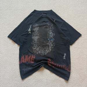 Travis Scott Black Short Sleeve T-Shirt "I Saw With My Eyes" Y2K